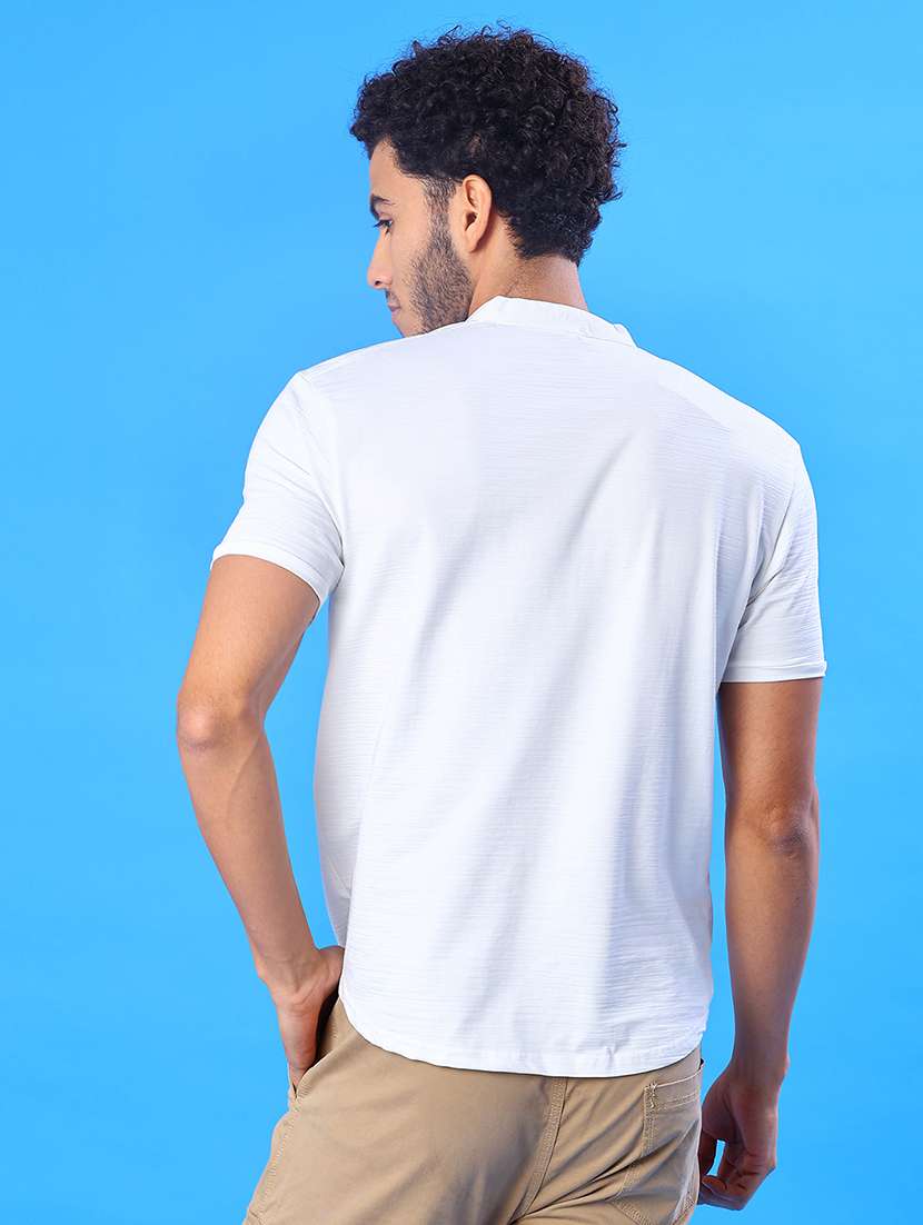 men solid short sleeve regular fit t-shirt - 22022226 -  Standard Image - 2