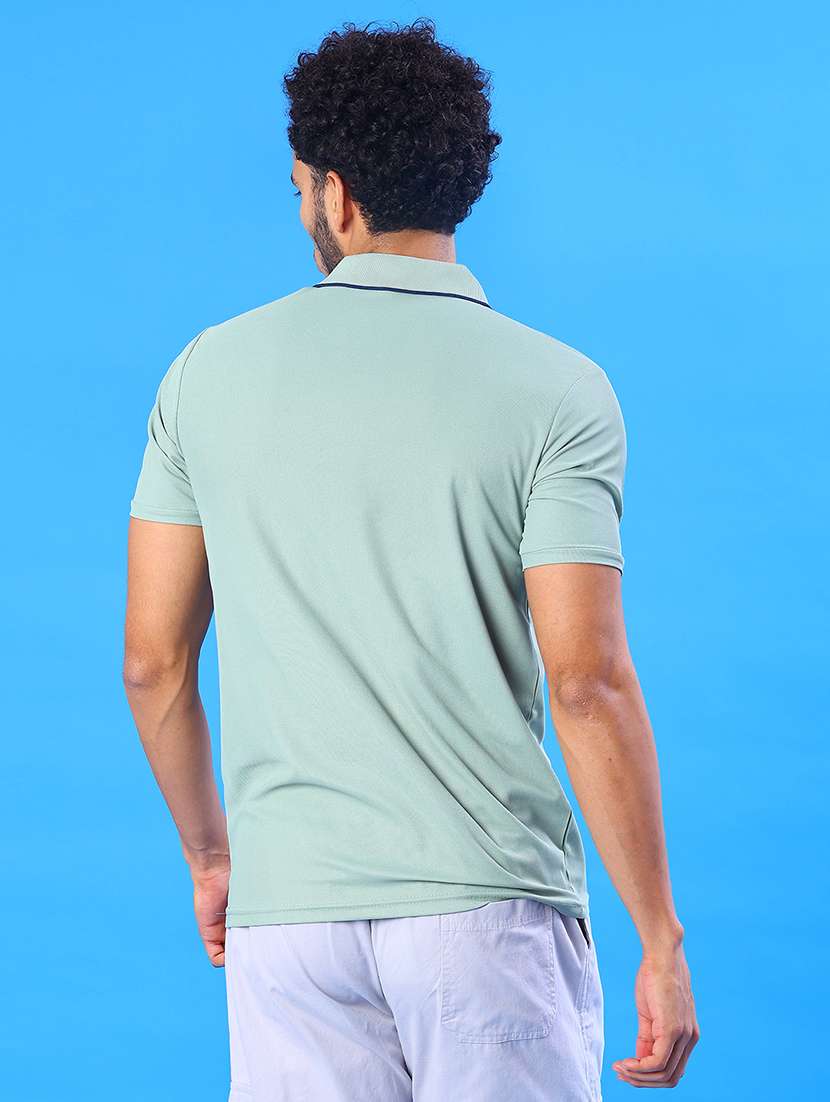 men striped short sleeve regular fit polo t-shirt - 22022349 -  Standard Image - 2