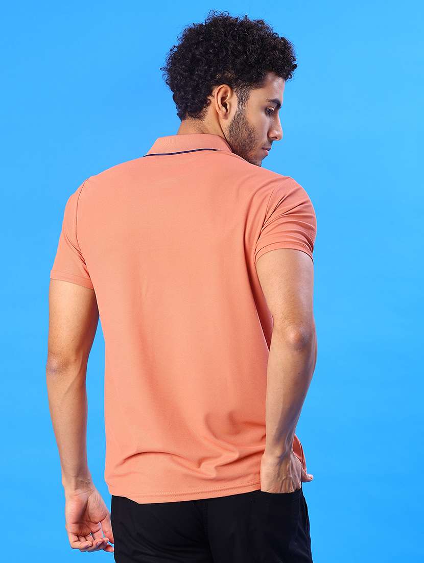 Men Striped Short Sleeve Regular Fit Polo T-shirt - 22022352 -  Standard Image - 2