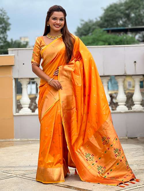 women self design paithani saree with blouse - 22022394 -  Standard Image - 0