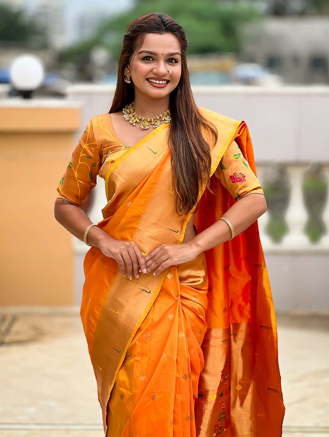 women self design paithani saree with blouse - 22022394 - Standard Image - 2