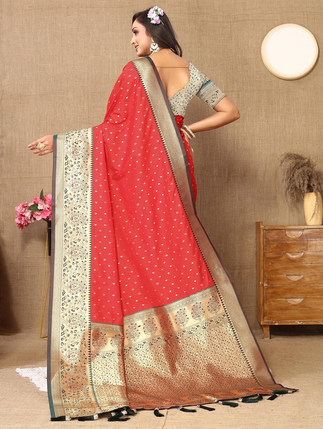 women self design banarasi saree with blouse - 22022411 - Standard Image - 2