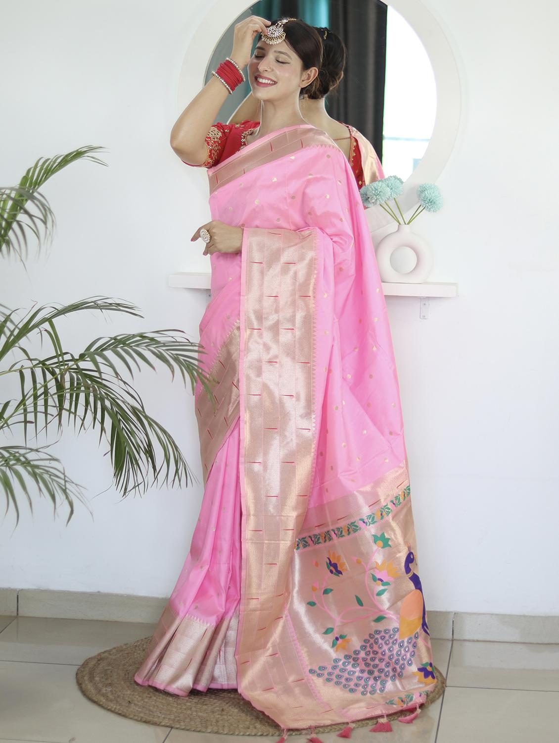 women self design paithani saree with blouse - 22022413 - Standard Image - 2