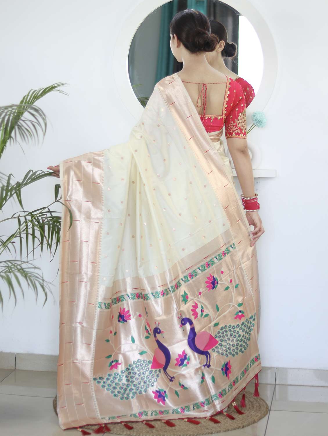 women self design paithani saree with blouse - 22022414 - Standard Image - 2