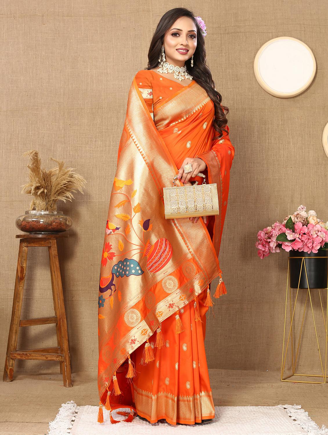 women self design paithani saree with blouse - 22022423 - Standard Image - 2