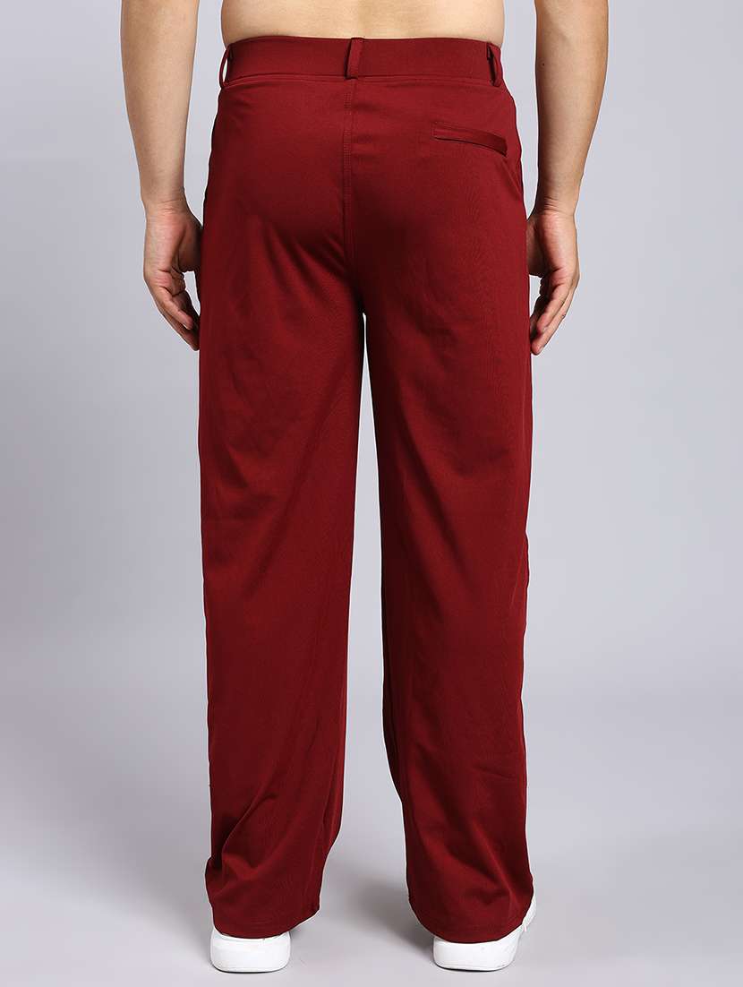 men solid mid rise loose fit chinos  - 22022470 -  Standard Image - 2