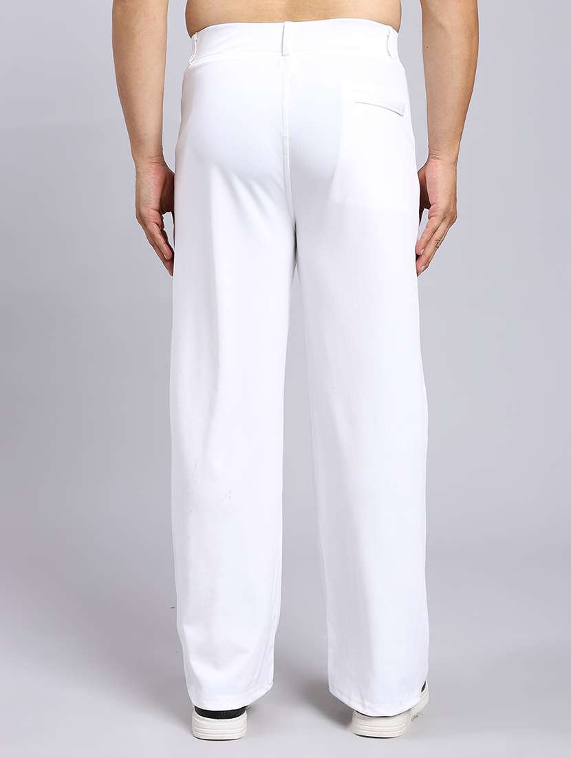 men solid mid rise loose fit chinos  - 22022472 -  Standard Image - 2