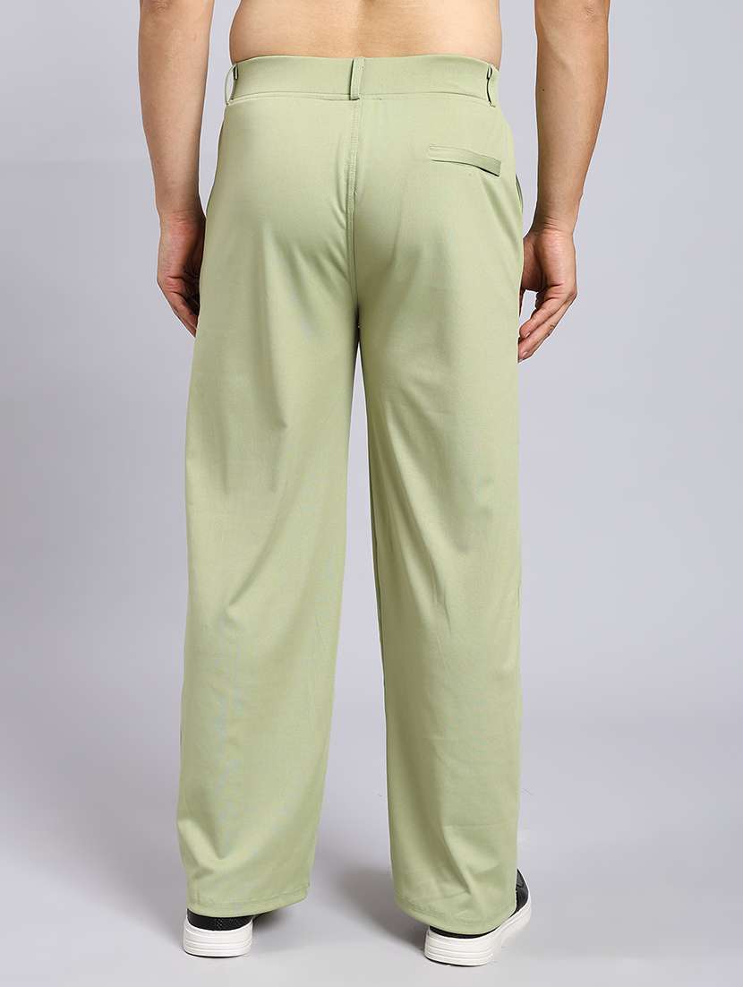 men solid mid rise loose fit chinos  - 22022478 -  Standard Image - 2