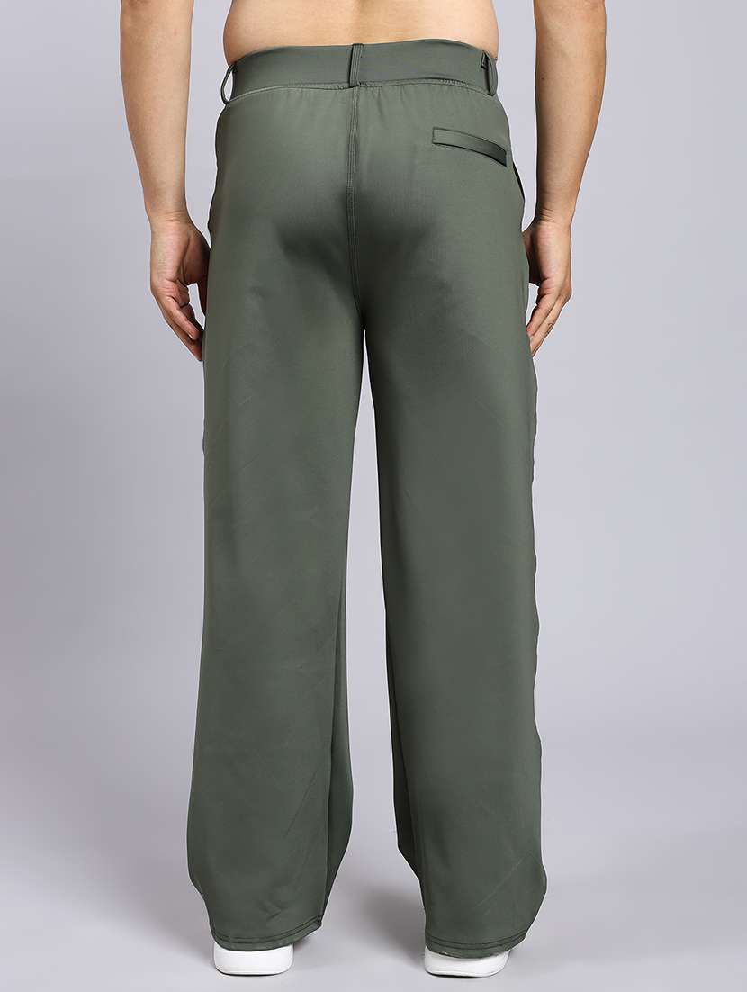 men solid mid rise loose fit chinos  - 22022479 -  Standard Image - 2