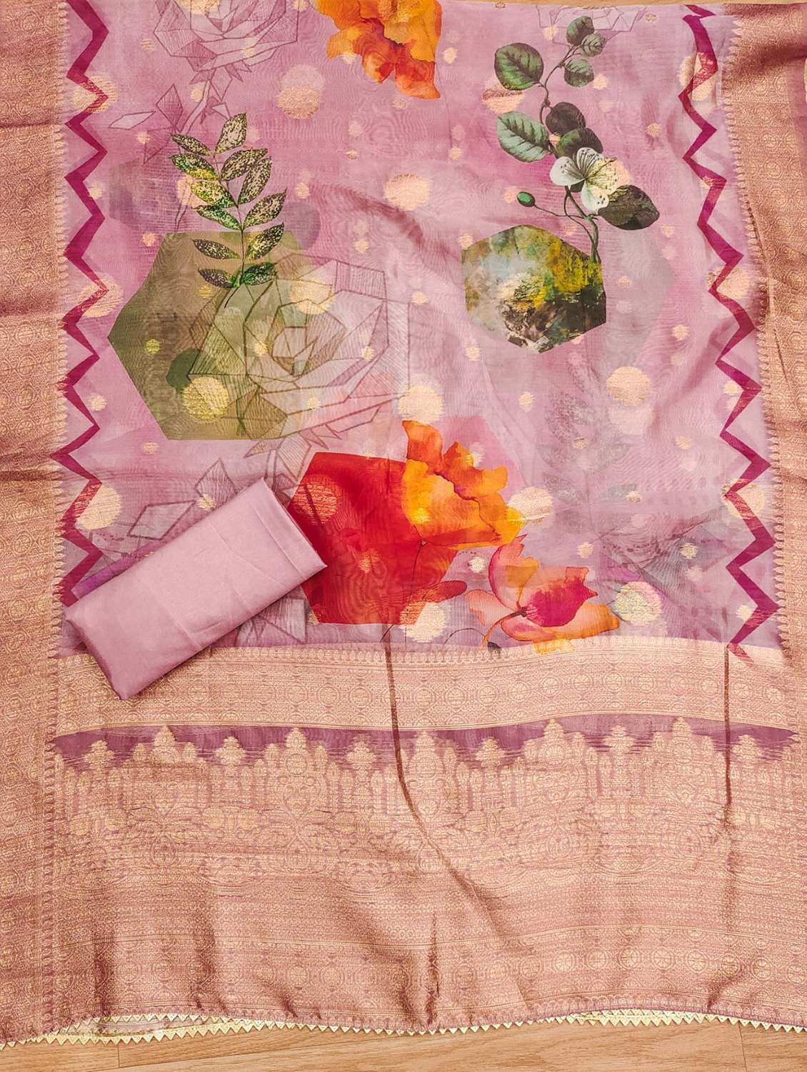 women self design embellished unstitched suit set - 22022524 -  Standard Image - 2