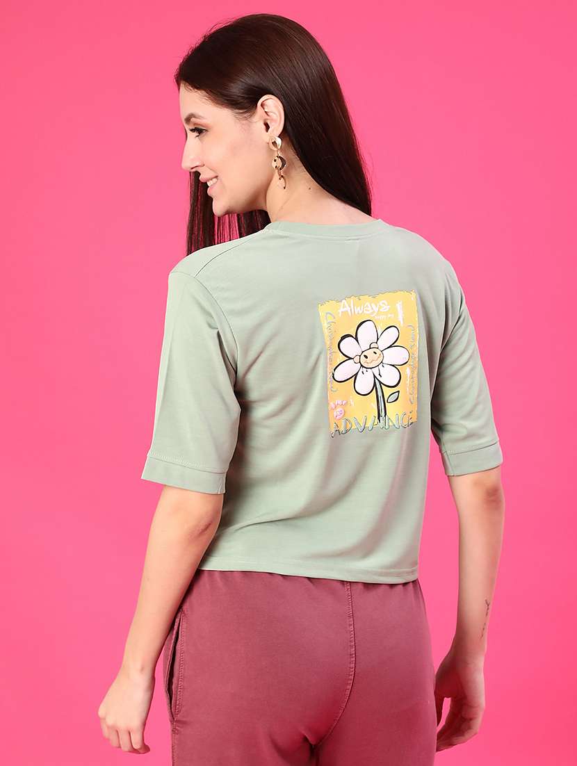 women printed short sleeve t-shirt - 22022625 -  Standard Image - 2