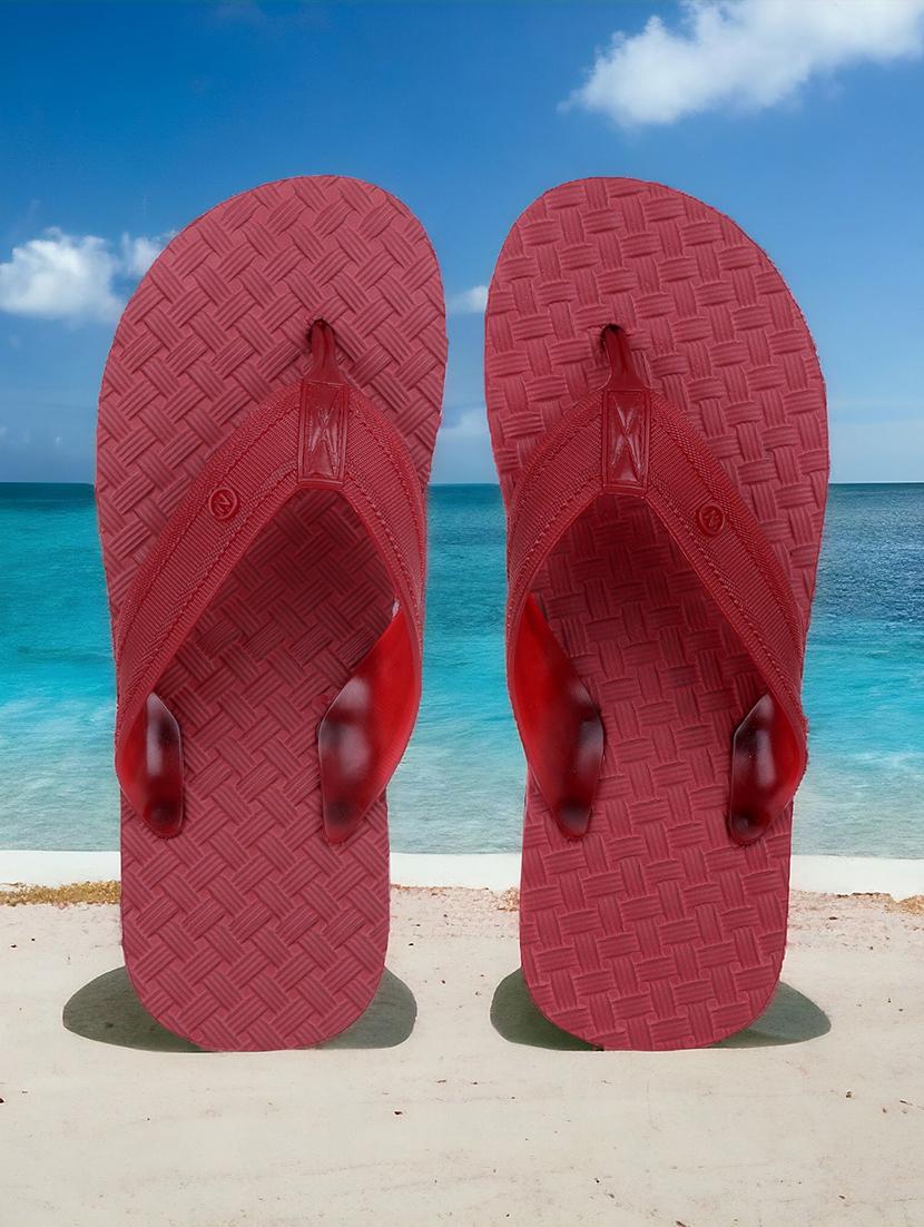 men maroon toe separator slipper - 22022837 - Zoom Image - 0