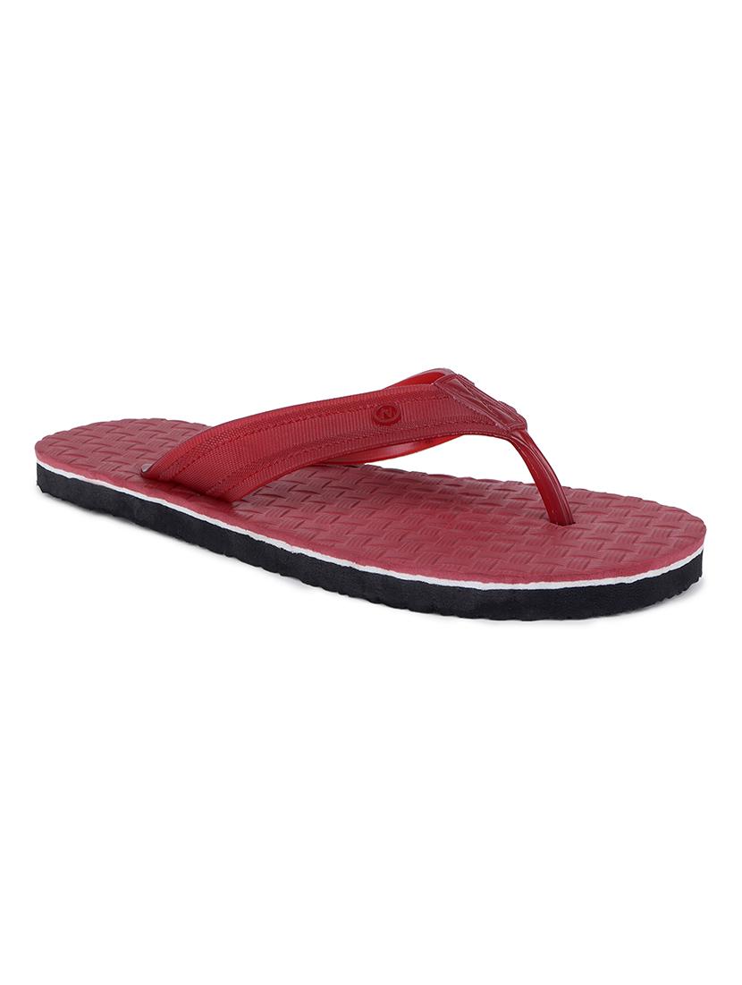 men maroon toe separator slipper - 22022837 - Standard Image - 2