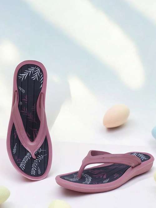 women printed slip on flip flop - 22023430 - Standard Image - 0