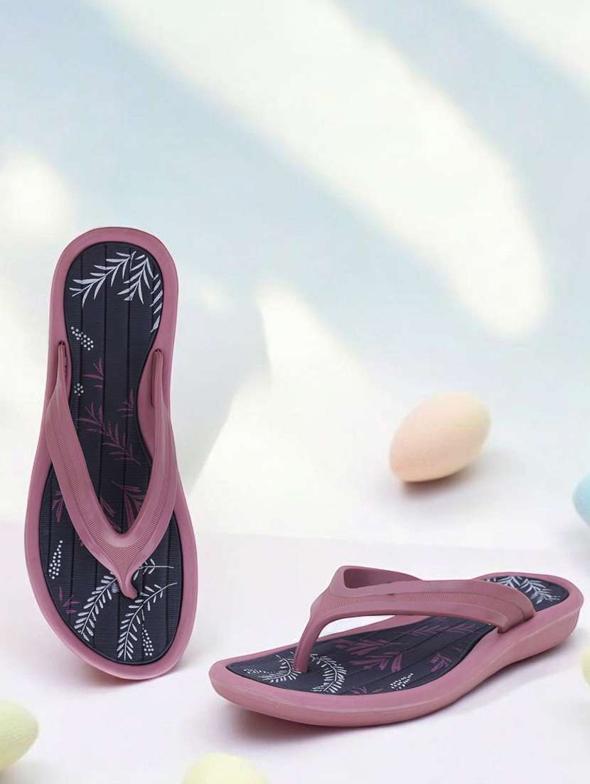 women printed slip on flip flop - 22023430 - Zoom Image - 0