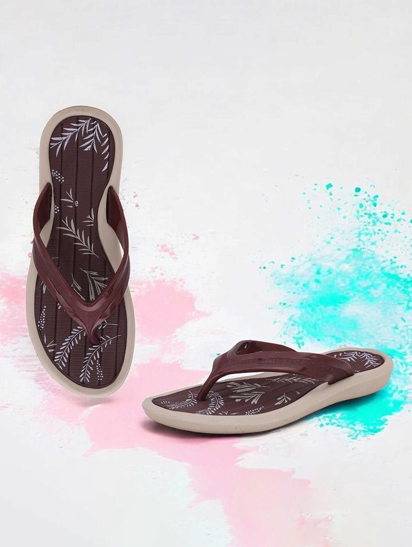 women printed slip on flip flop - 22023432 - Zoom Image - 0