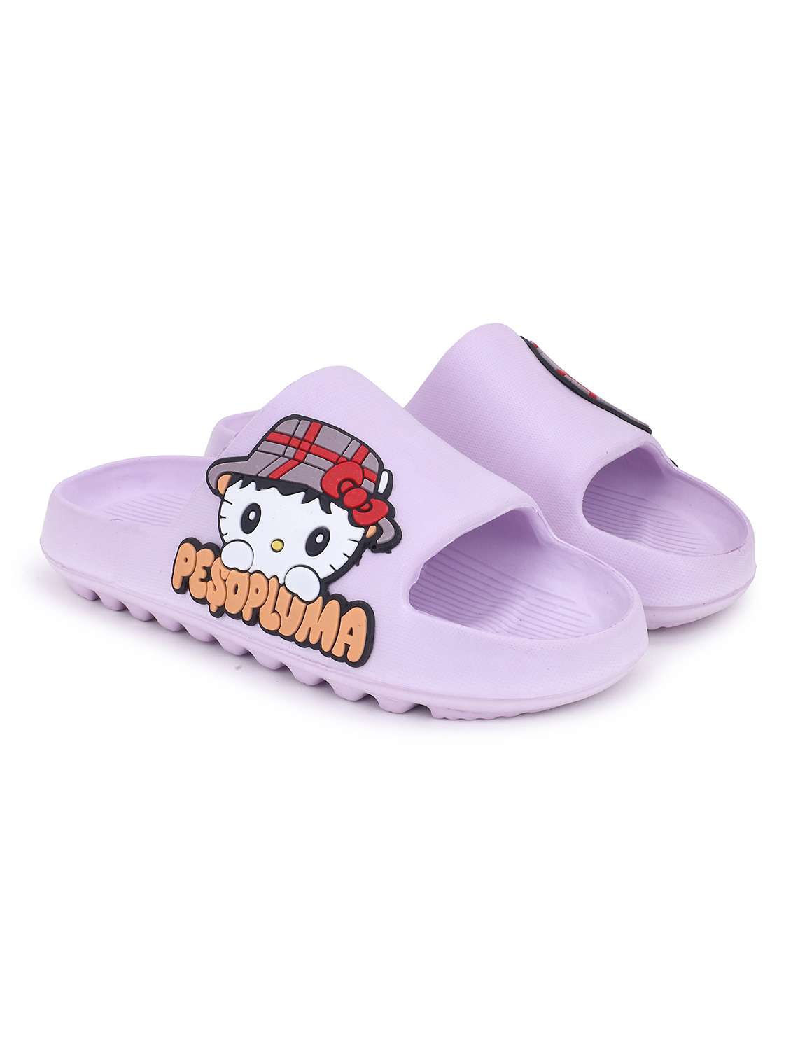 women printed lavender slides - 22023441 -  Standard Image - 2