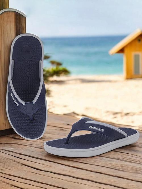 men blue slip on flip flop - 22023445 - Standard Image - 0