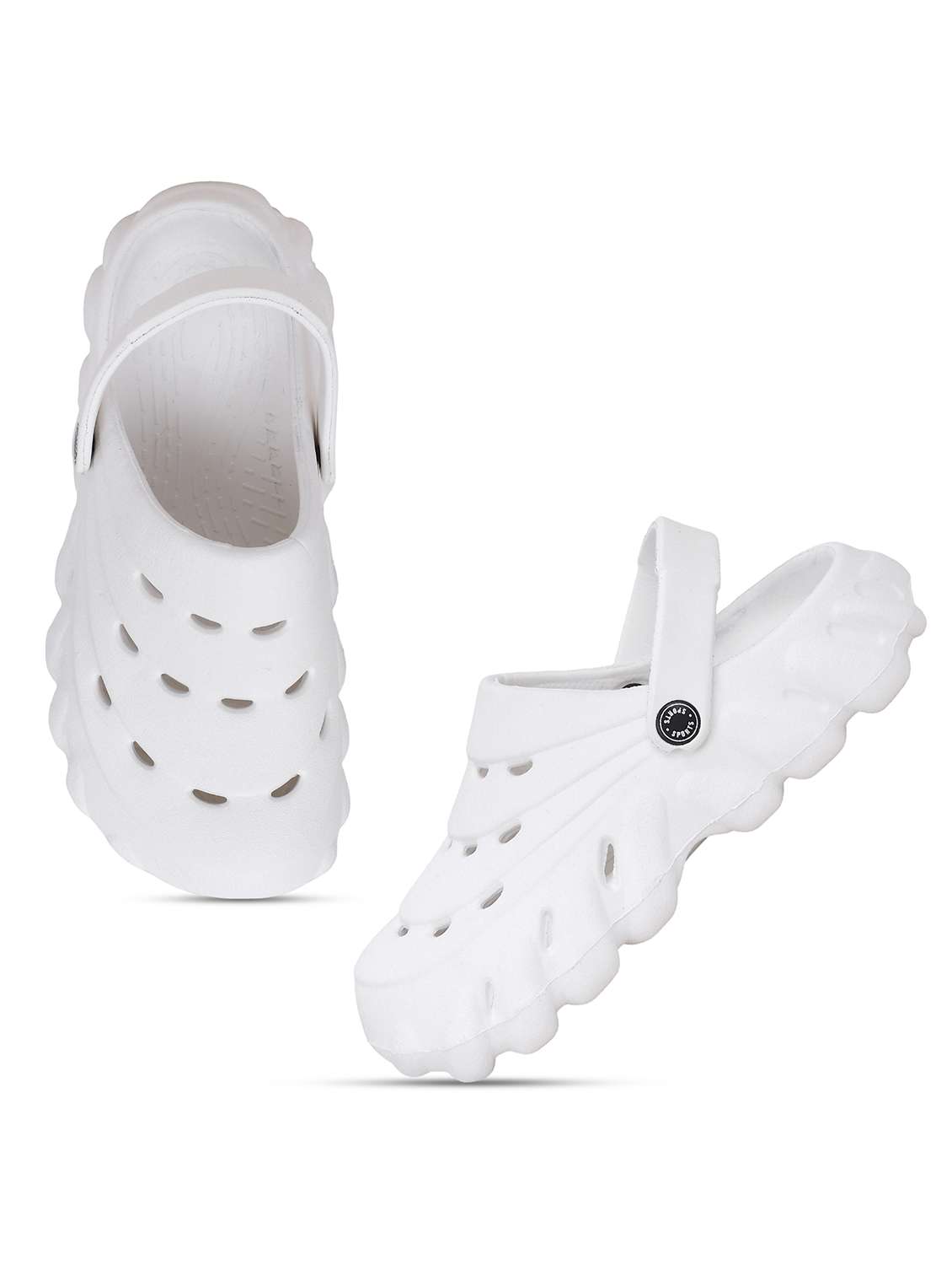 men white solid slip on clogs - 22024000 - Standard Image - 2
