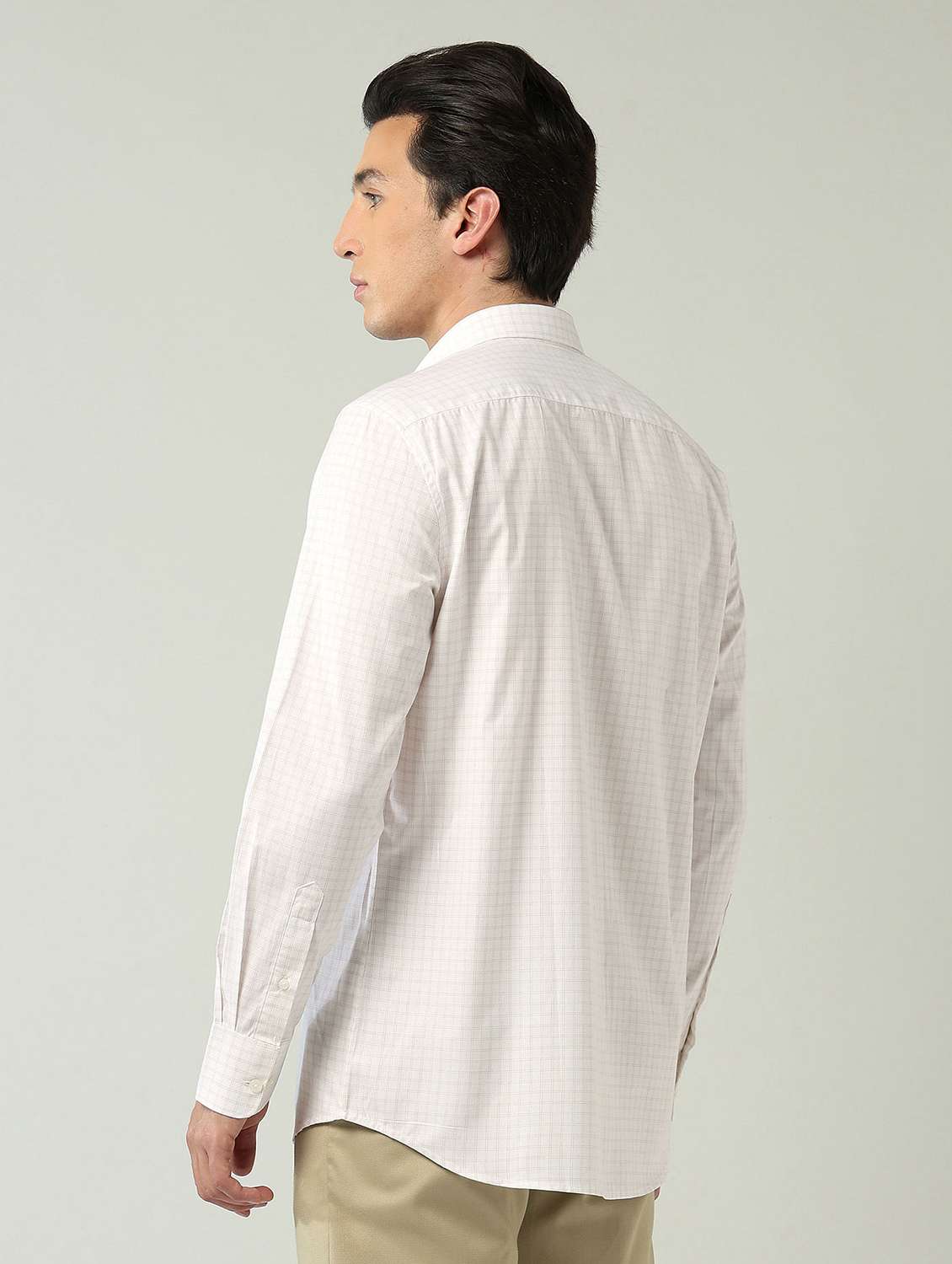 men checkered long sleeve regular fit formal shirt - 22024848 -  Standard Image - 2