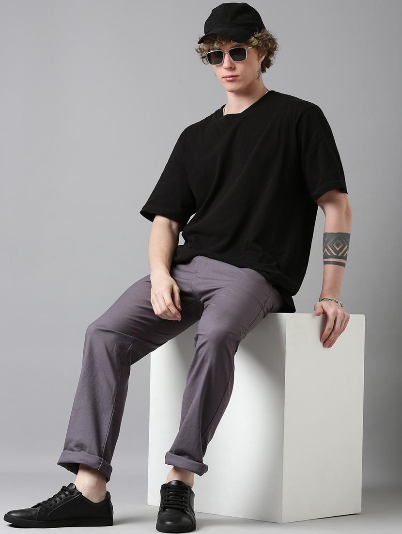 men solid mid rise relaxed chinos - 22024898 - Standard Image - 7