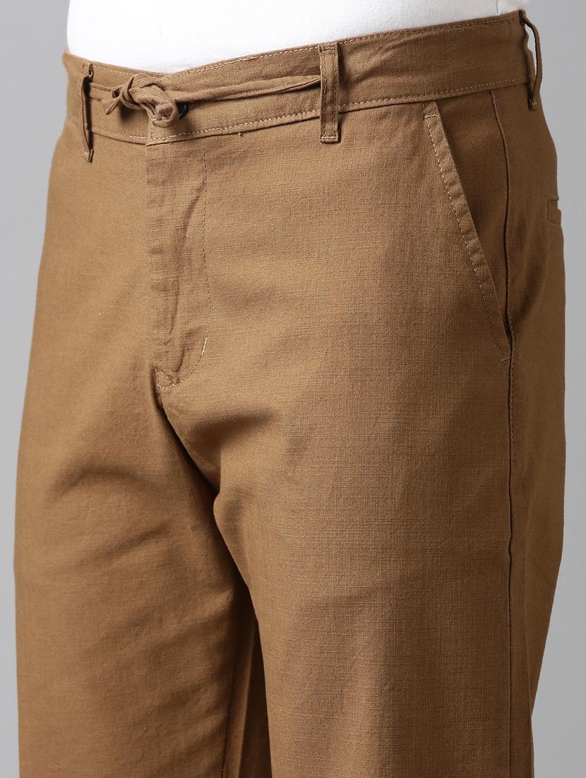 men solid mid rise relaxed chinos - 22024899 - Standard Image - 7