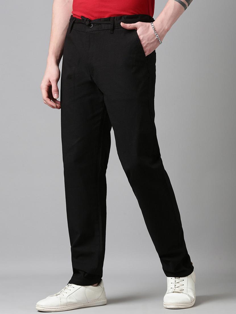 men solid mid rise relaxed chinos - 22024901 - Standard Image - 2