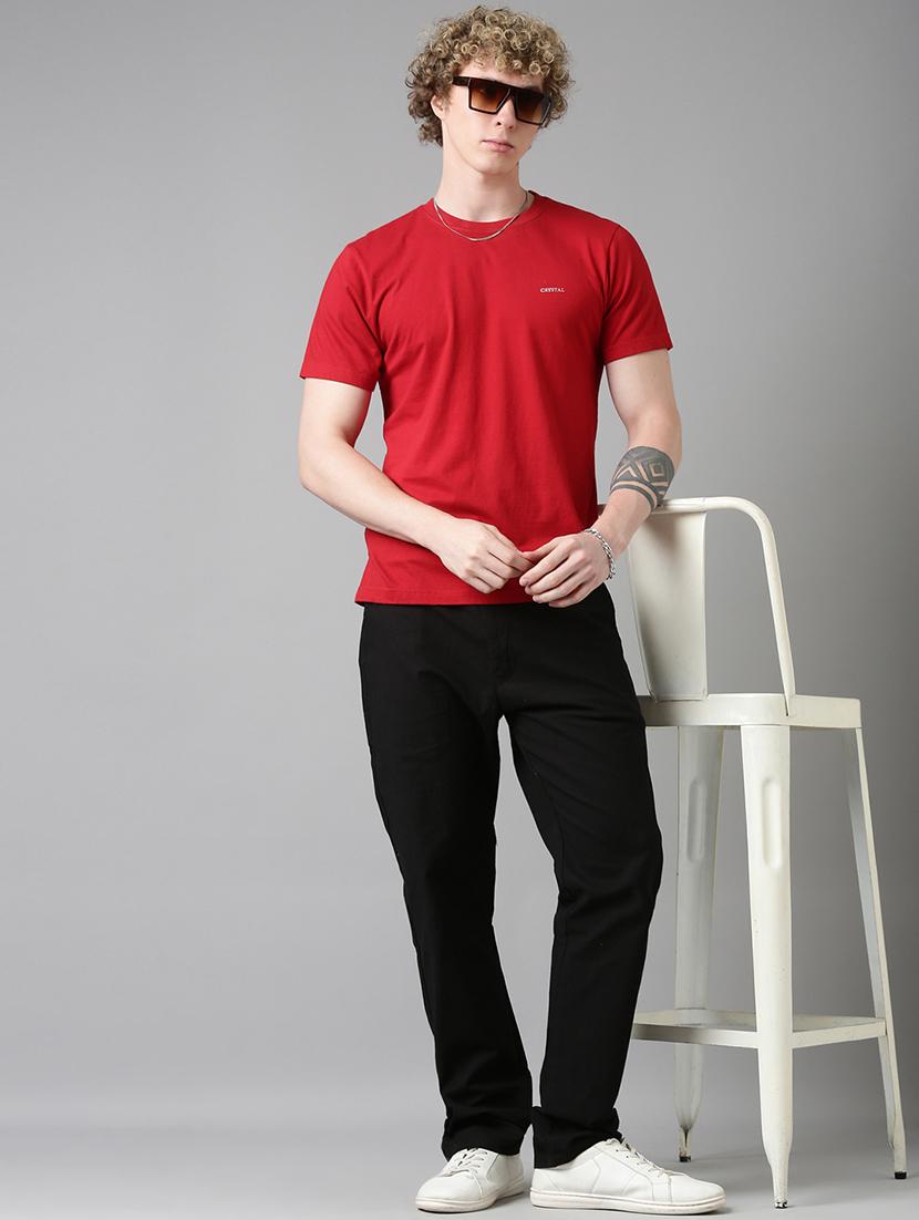 men solid mid rise relaxed chinos - 22024901 - Standard Image - 7