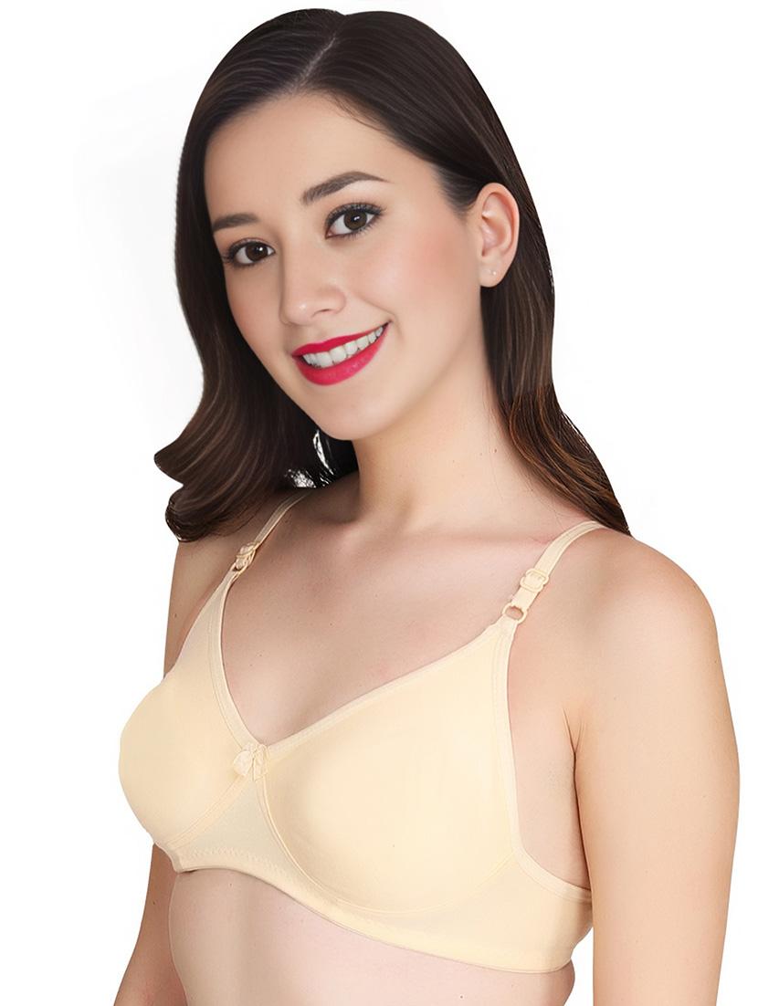 cream cotton combos bra - 22024957 - Standard Image - 2