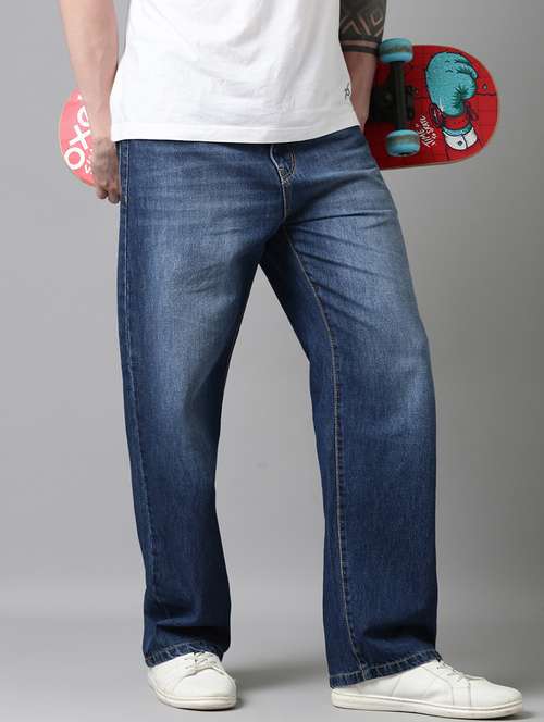 men washed mid rise full length jeans - 22025020 -  Standard Image - 0