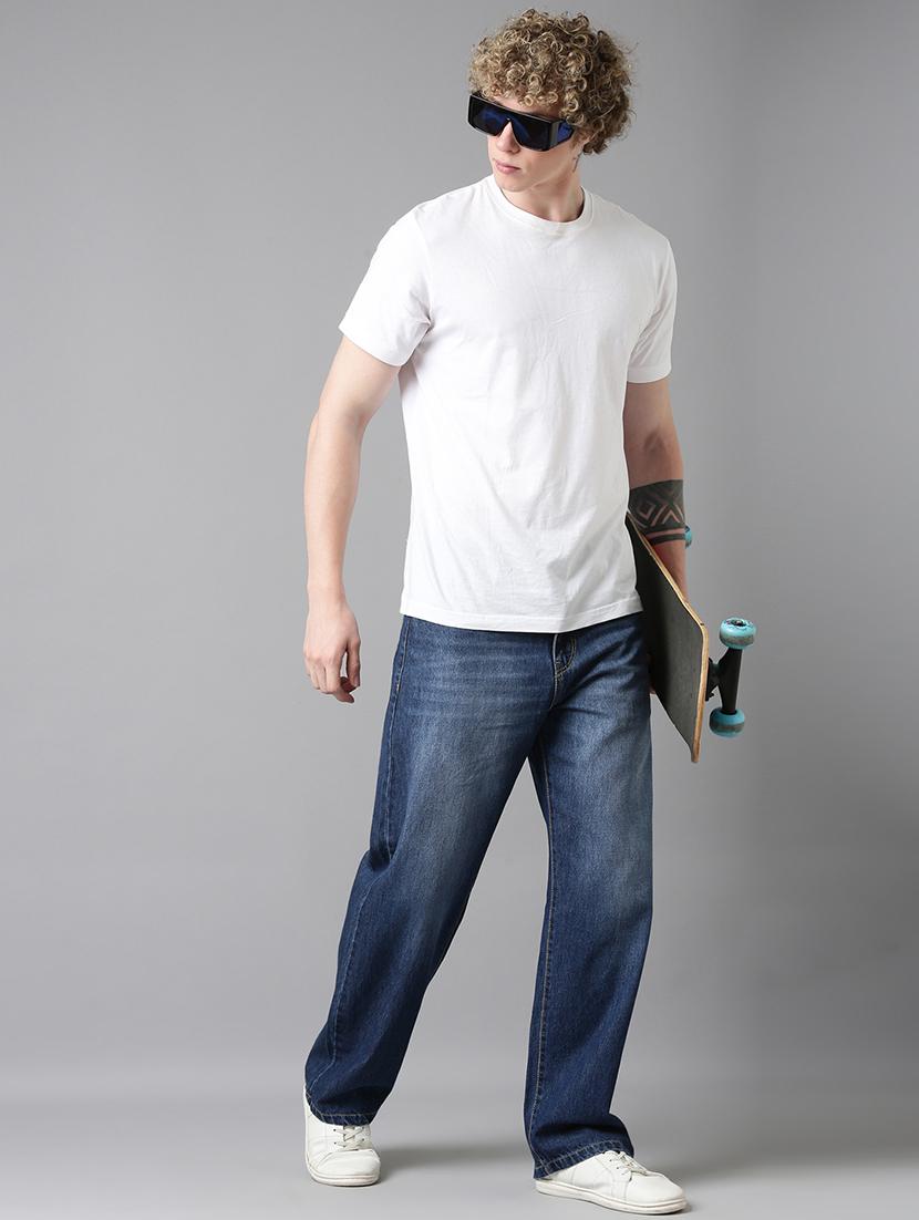 men washed mid rise full length jeans - 22025020 - Standard Image - 7