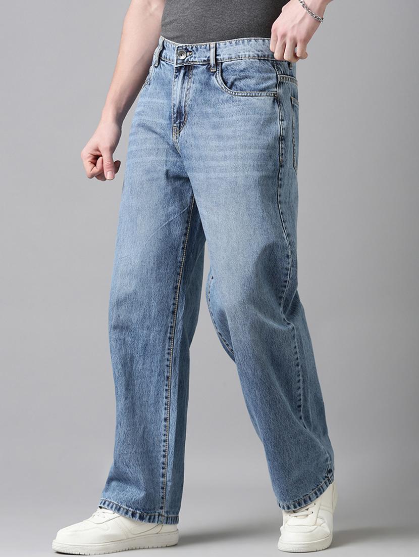 men washed mid rise full length jeans - 22025022 - Standard Image - 2