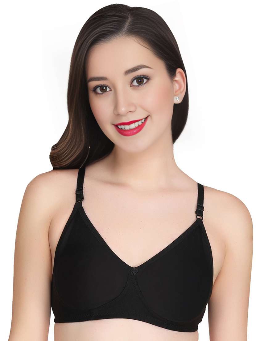 women pack of 5 solid non wired t-shirt bra - 22025061 -  Standard Image - 2