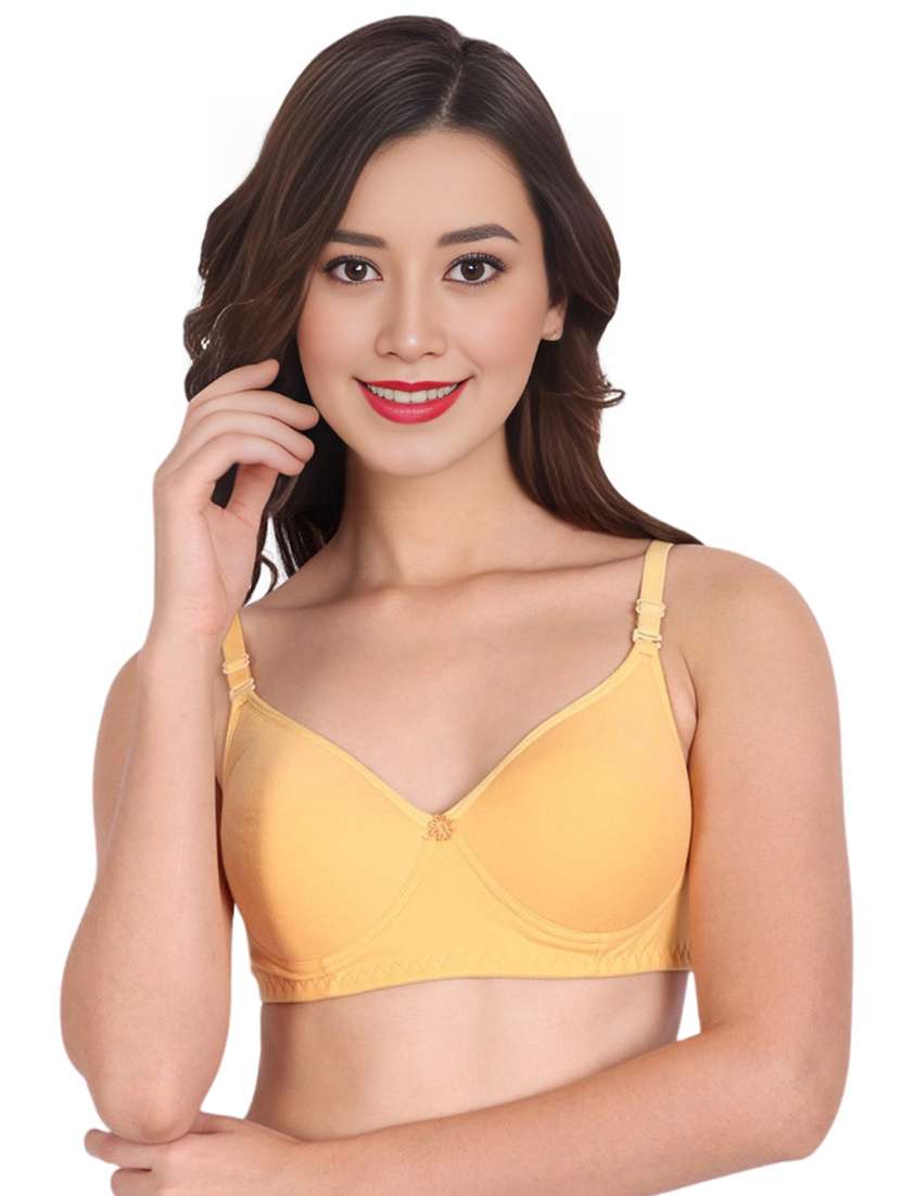 women pack of 4 solid non wired t-shirt bra - 22025076 -  Standard Image - 2