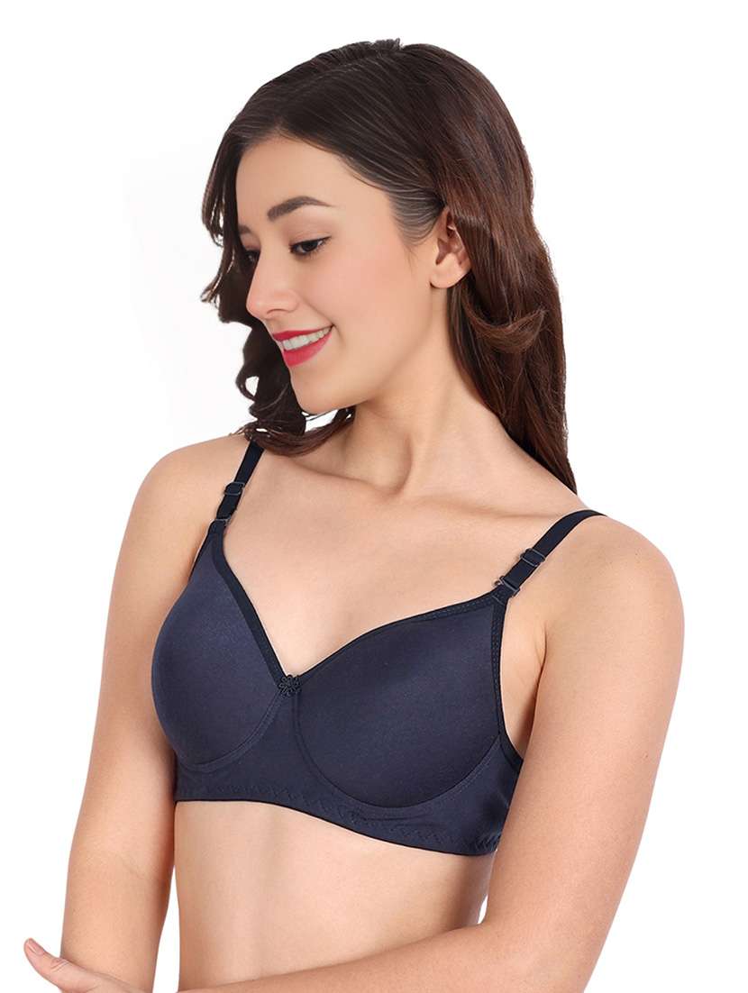 women pack of 3 solid non wired t-shirt bra - 22025189 -  Standard Image - 2