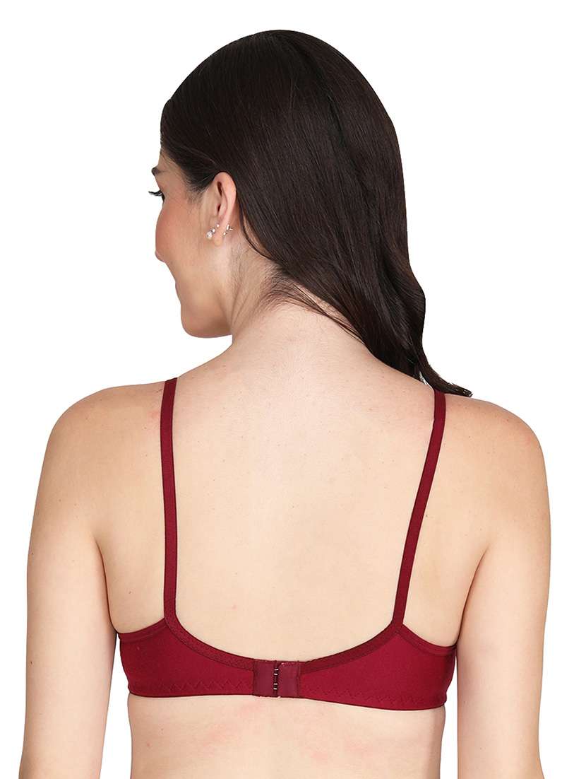 women pack of 3 solid non wired t-shirt bra - 22025213 -  Standard Image - 2