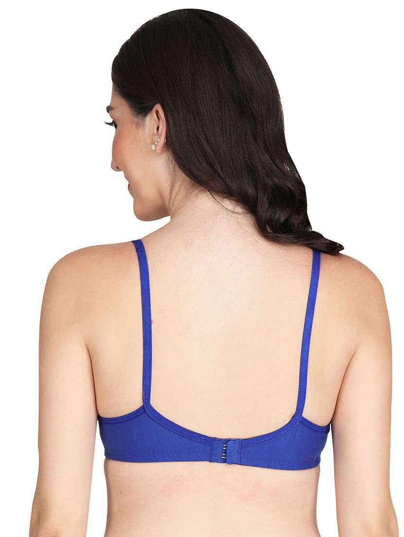 women pack of 3 solid non wired t-shirt bra - 22025220 -  Standard Image - 2