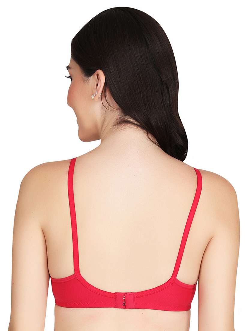 women pack of 3 solid non wired t-shirt bra - 22025238 -  Standard Image - 2