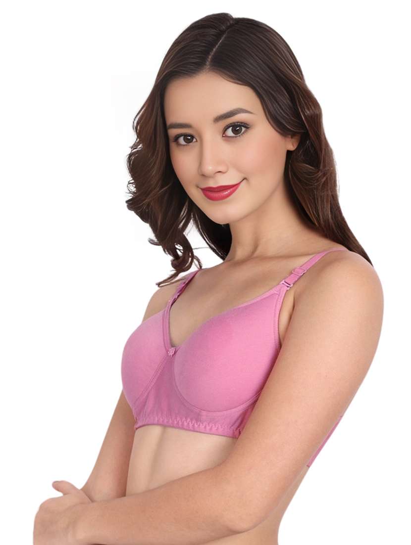 women pack of 2 solid non wired t-shirt bra - 22025302 -  Standard Image - 2