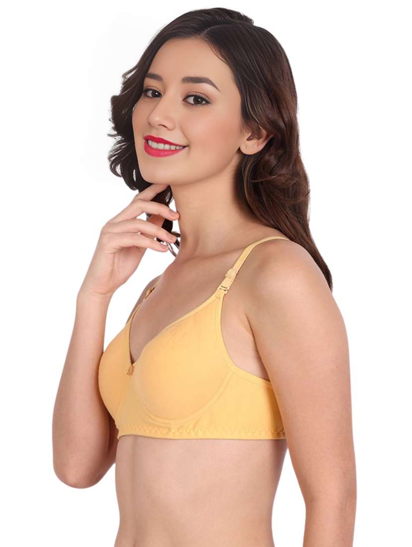 women pack of 2 solid non wired t-shirt bra - 22025306 -  Standard Image - 2