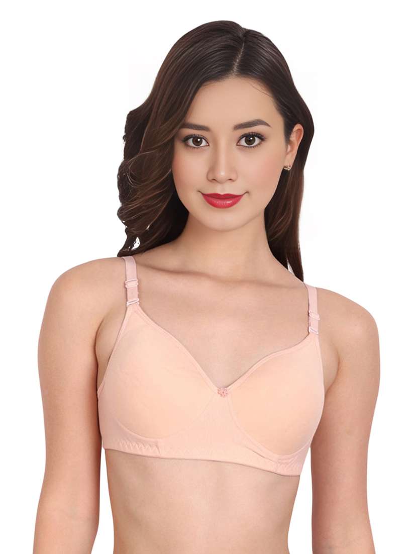 women pack of 2 solid non wired t-shirt bra - 22025308 -  Standard Image - 2