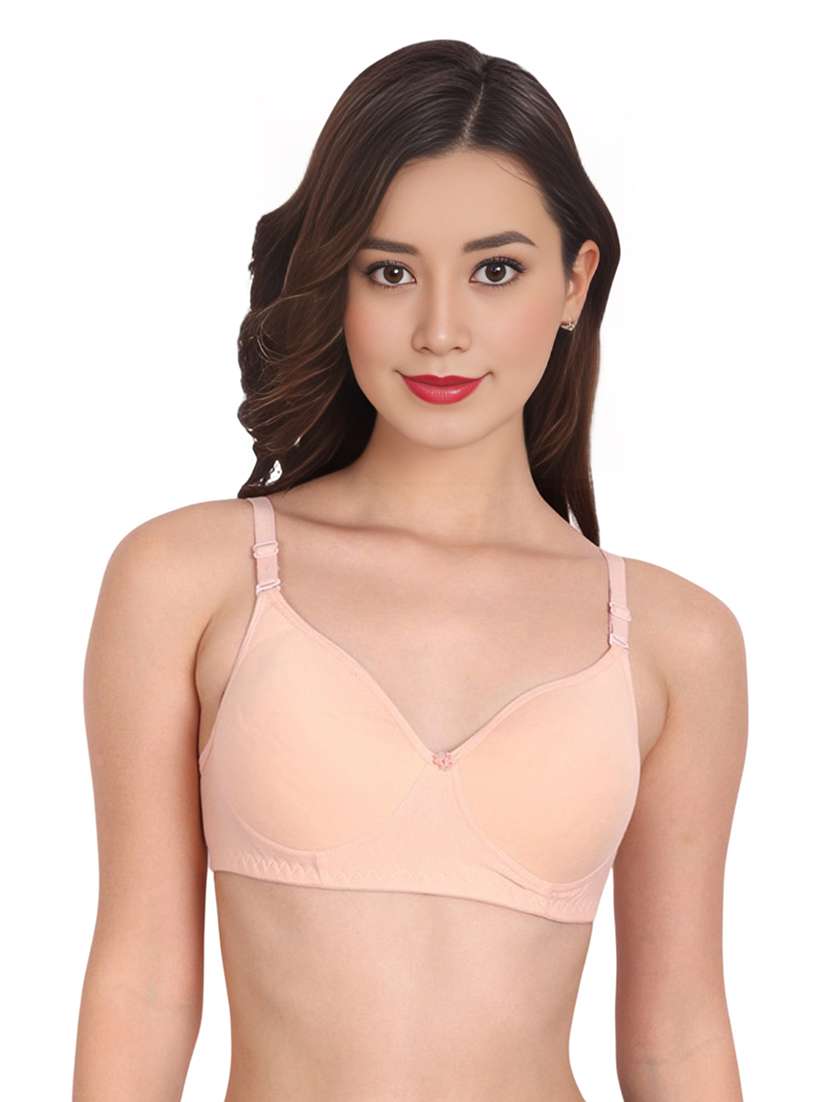 women pack of 2 solid non wired t-shirt bra - 22025310 -  Standard Image - 2