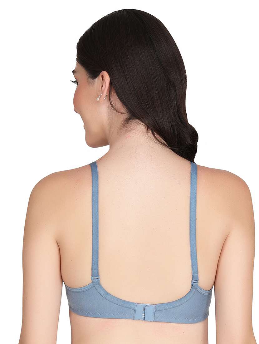 women pack of 2 solid non wired t-shirt bra - 22025333 -  Standard Image - 2