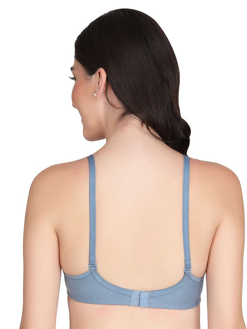 women pack of 2 solid non wired t-shirt bra - 22025334 -  Standard Image - 2