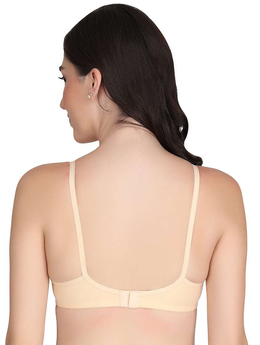 women pack of 2 solid non wired t-shirt bra - 22025405 -  Standard Image - 2