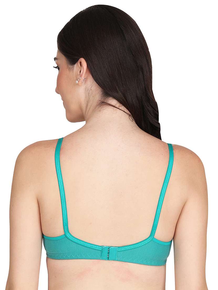 women pack of 6 solid non wired t-shirt bra - 22025464 -  Standard Image - 2