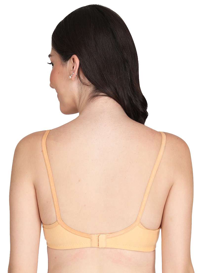 women pack of 6 solid non wired t-shirt bra - 22025477 - Standard Image - 2