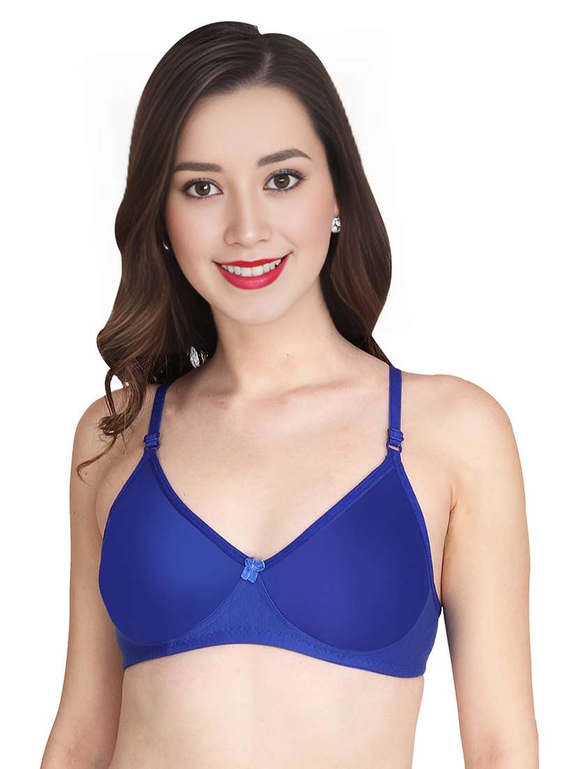 blue cotton combos bra - 22025540 -  Standard Image - 2
