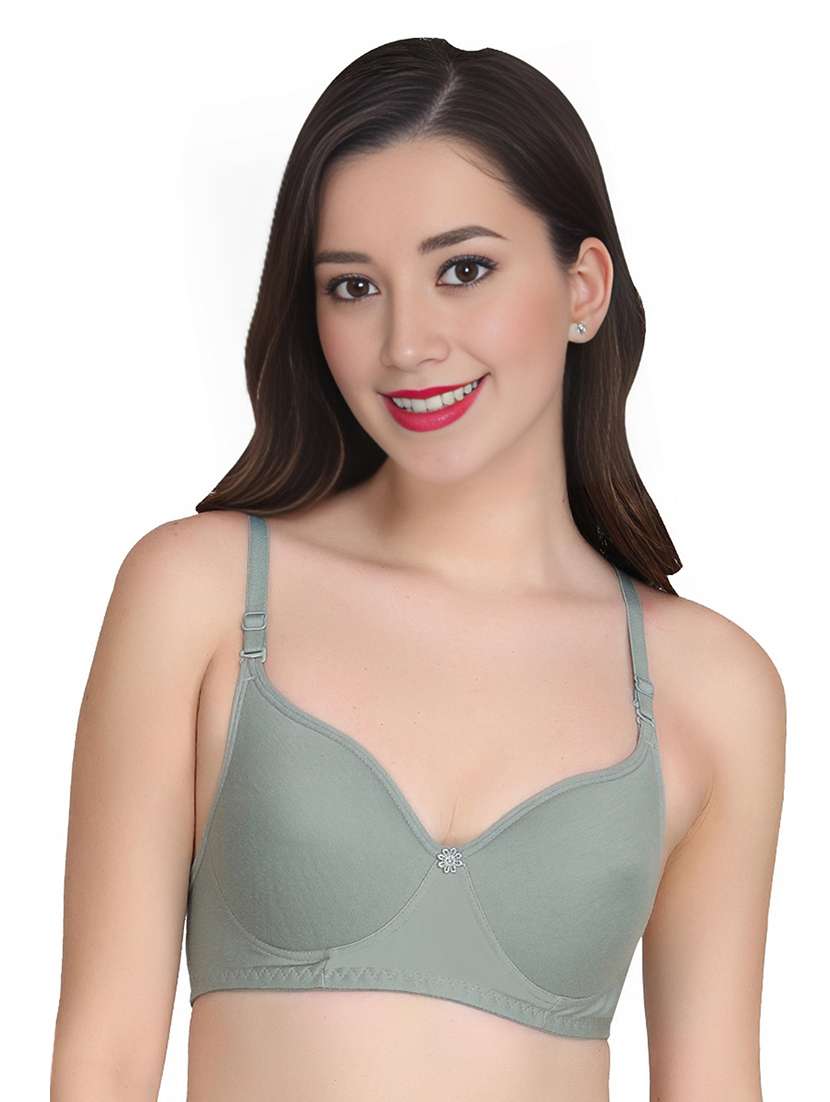 women pack of 4 solid non wired t-shirt bra - 22025618 -  Standard Image - 2