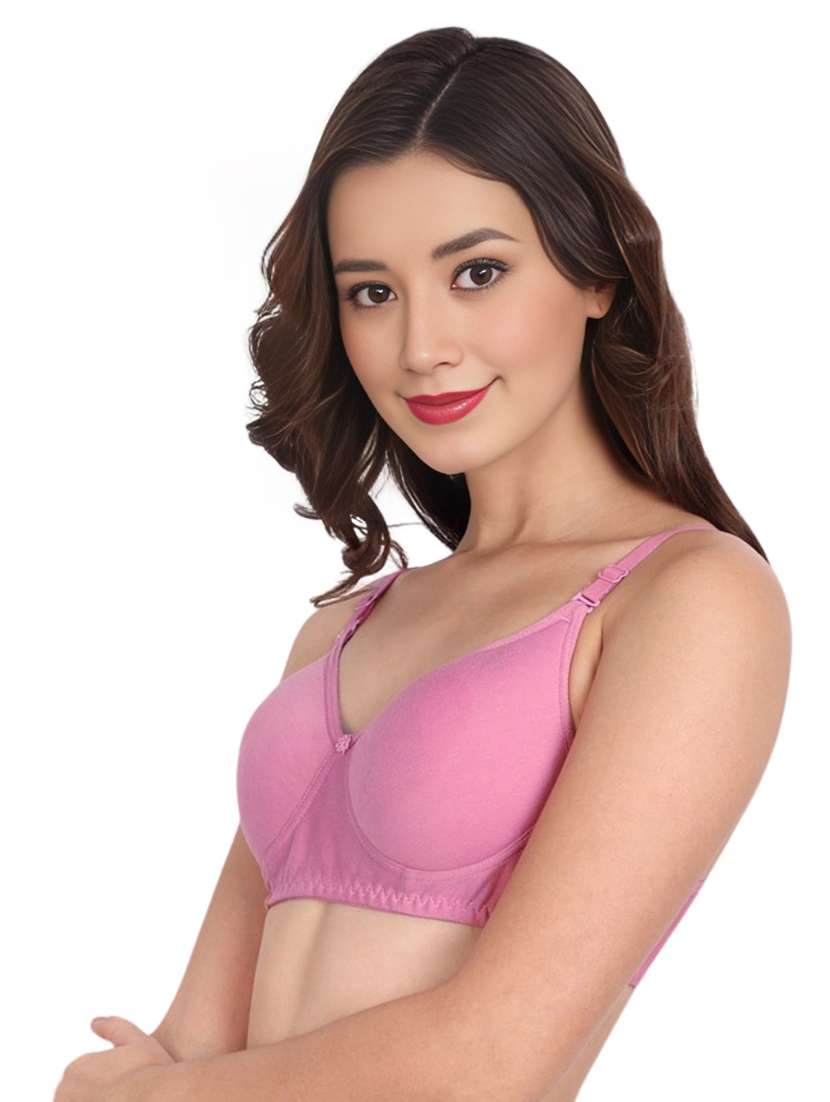 women pack of 3 solid non wired t-shirt bra - 22025711 -  Standard Image - 2